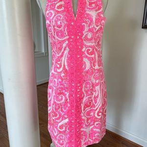 Lily Pulitzer Hot Pink and White Sundress